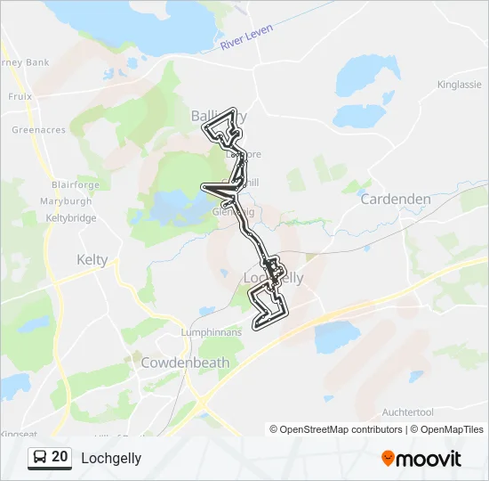20 Bus Line Map