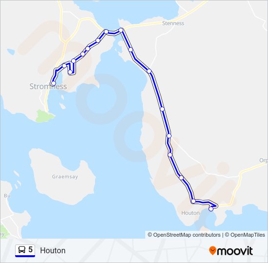 5 Route: Schedules, Stops & Maps - Houton (Updated)