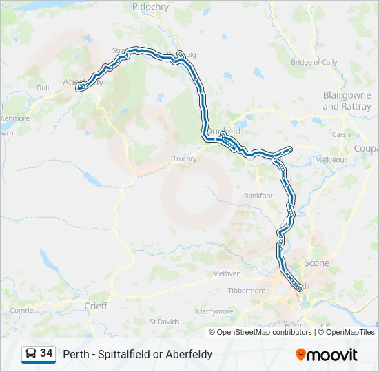 34 Bus Line Map