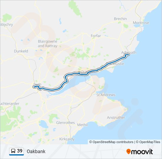 39 bus Line Map