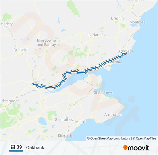 39 Bus Line Map