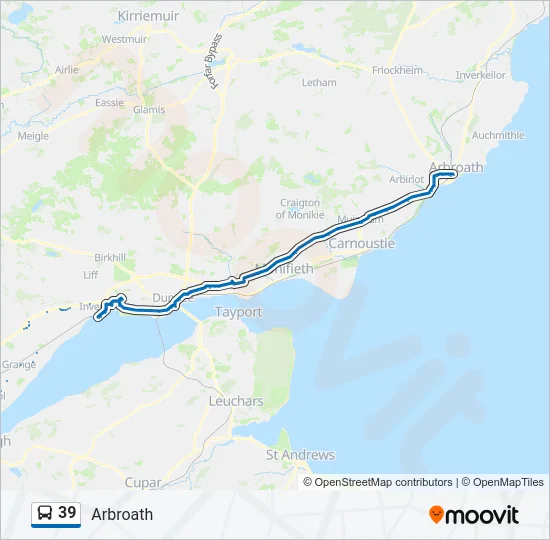 39 Bus Line Map