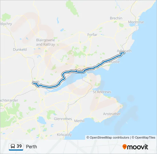 39 Bus Line Map