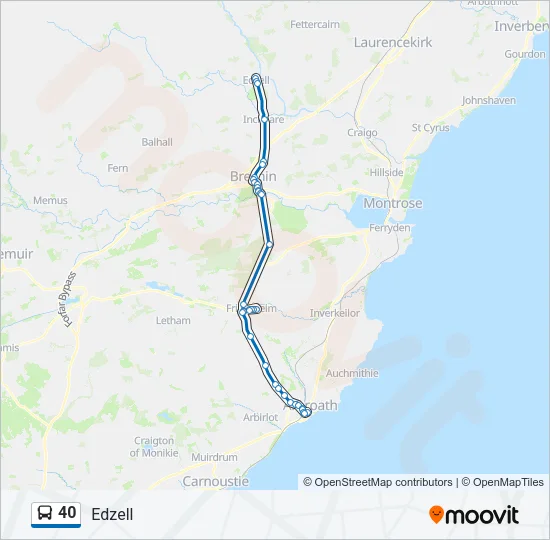 40 Bus Line Map
