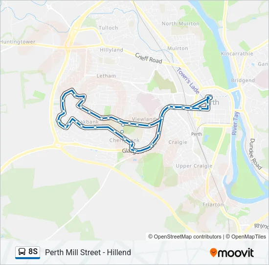 8S Bus Line Map