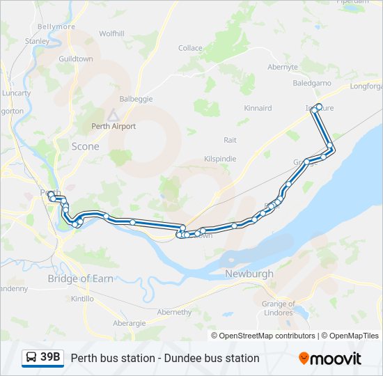 39B Bus Line Map