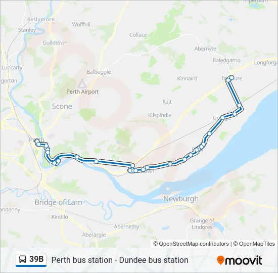 39B Bus Line Map