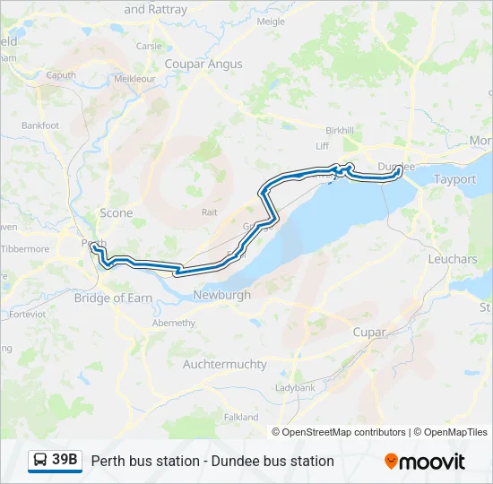 39B Bus Line Map