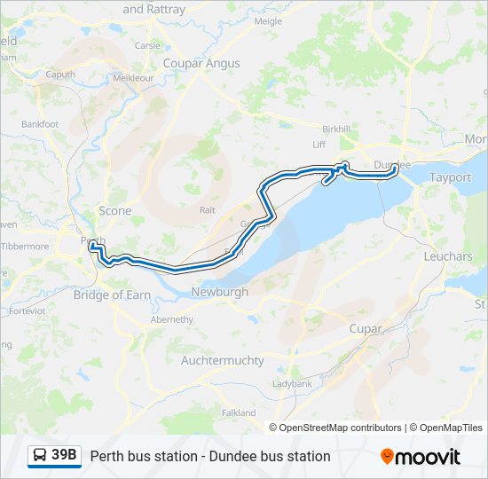 39B bus Line Map