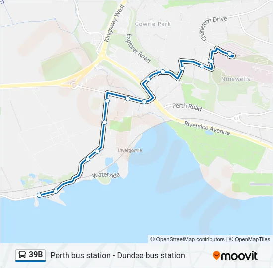 39B Bus Line Map