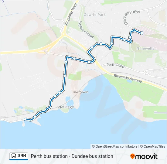 39B Bus Line Map