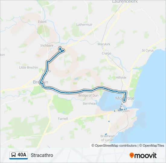 40A Bus Line Map