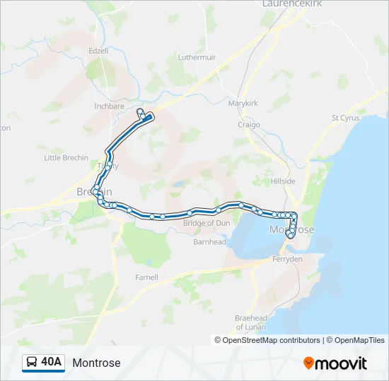 40A Bus Line Map