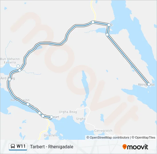 W11 Bus Line Map