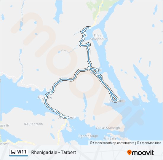 W11 Bus Line Map