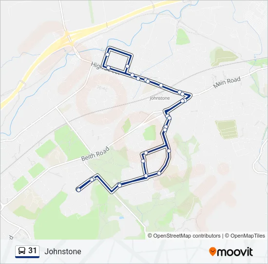 31 Bus Line Map