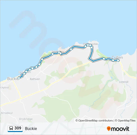 309 Bus Line Map