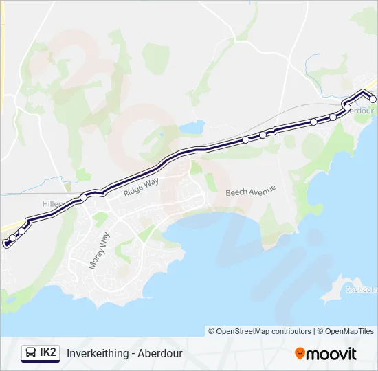 IK2 Bus Line Map
