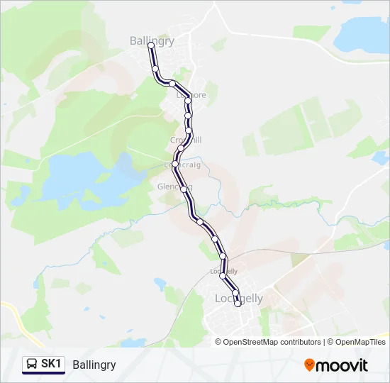 SK1 Bus Line Map