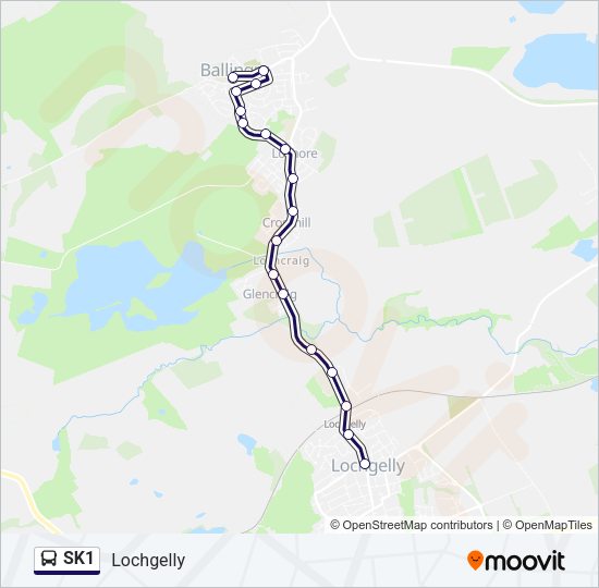 SK1 Bus Line Map