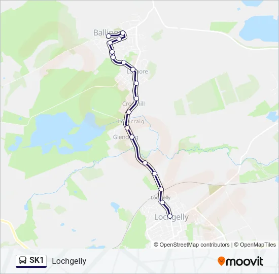 SK1 Bus Line Map