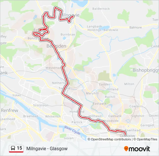 15 Bus Line Map