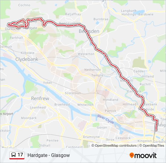 17 Bus Line Map