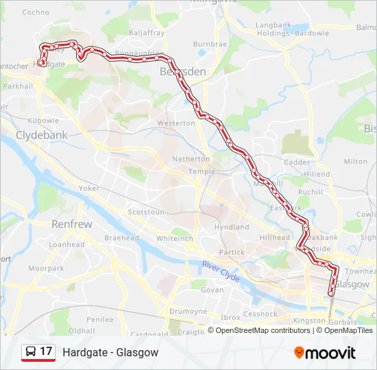 17 Bus Line Map