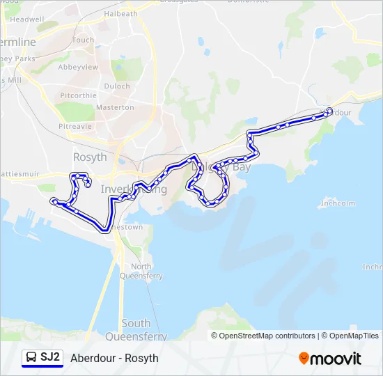 SJ2 Bus Line Map