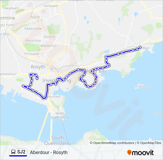 SJ2 Bus Line Map