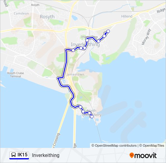 IK15 Bus Line Map