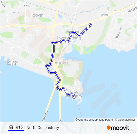 IK15 Bus Line Map