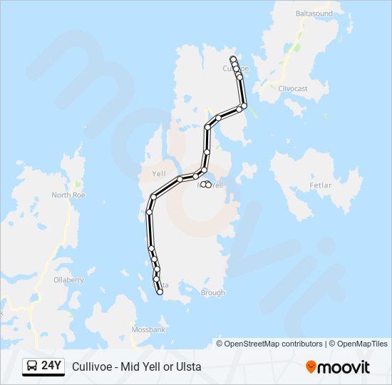 24Y bus Line Map