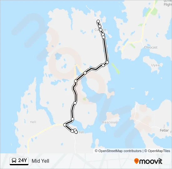 24Y Bus Line Map