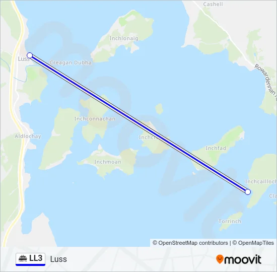 LL3 Ferry Line Map