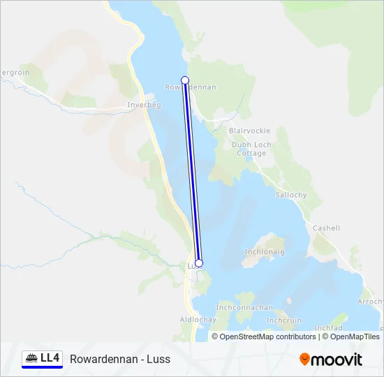 LL4 Ferry Line Map