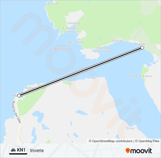 KN1 Ferry Line Map