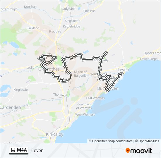 M4A Bus Line Map