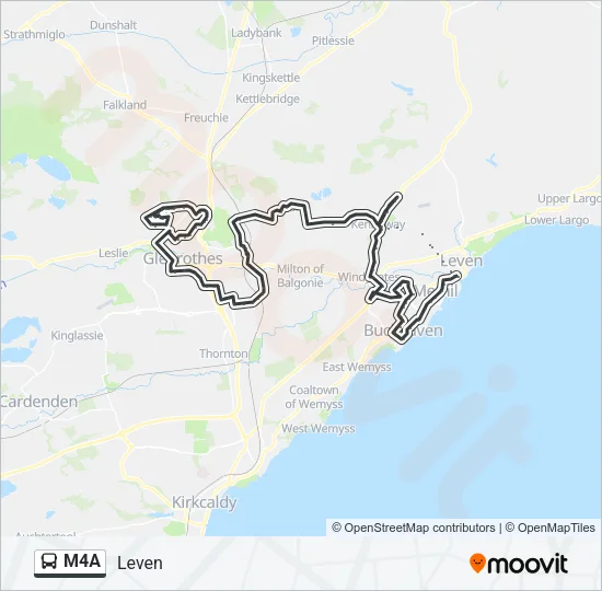 M4A Bus Line Map