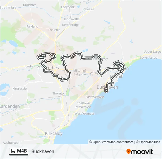 M4B Bus Line Map