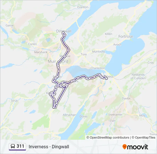 311 Bus Line Map