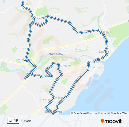 49 Route: Schedules, Stops & Maps - Leven (Updated)