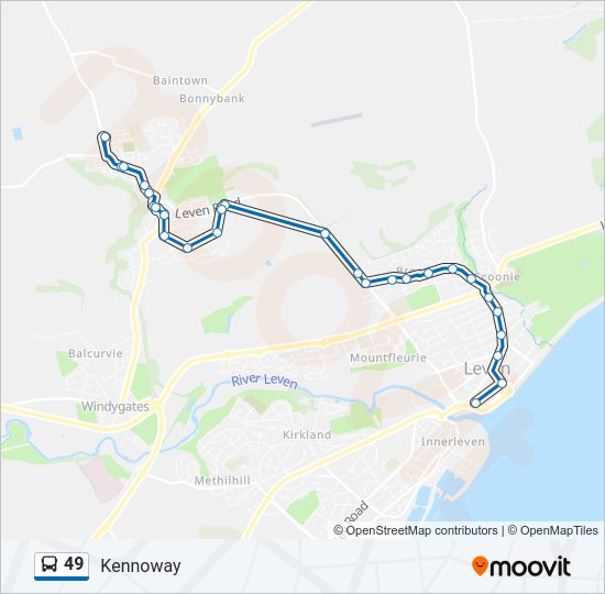 49 Bus Line Map