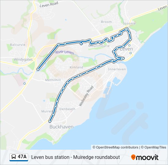 47A Bus Line Map