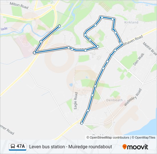 47A Bus Line Map