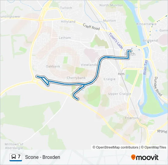 7 Bus Line Map