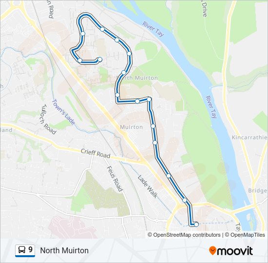 9 Bus Line Map