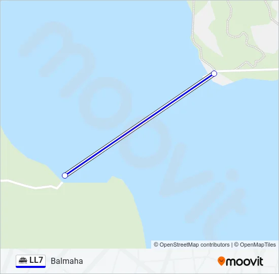 LL7 Ferry Line Map