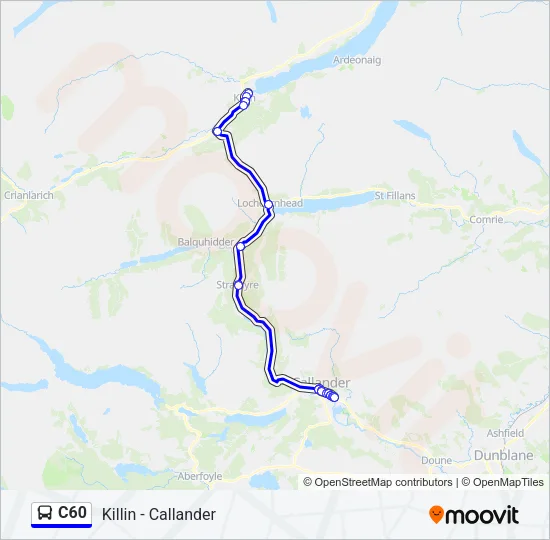 C60 Bus Line Map