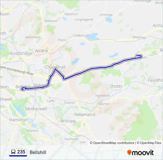 235 Bus Line Map